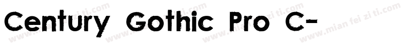 Century Gothic Pro C字体转换